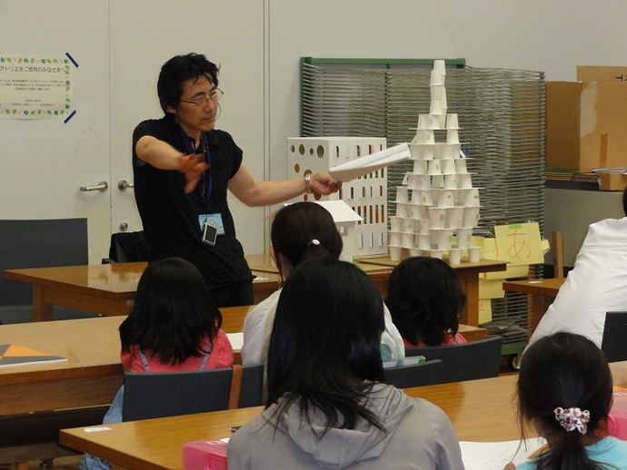 （1），（2）夏休み！親子建築・造形教室（3）まちのアート・建築発見とマップづくりワークショップ